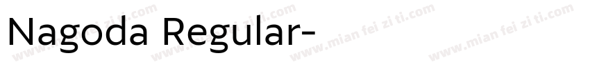 Nagoda Regular字体转换